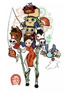 Capcom New Years postcard