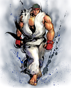 Illustration + digital enhancement Ryu Street Fighter IV, Street Fighter  IV, Capcom