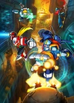 With Cinnamon, X and Zero in Rockman Online artwork