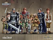 Wallpaper of the male characters in vs. Army of Zin.