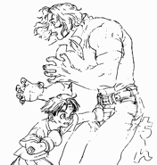 Mel, giving Dad Ken his "best shot".