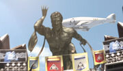 Atlas Arena Statue