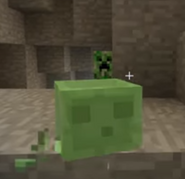 CaptainSparklez saving Jerry from a creeper.