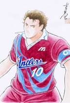 Zico J.League 30th Anniversary Special Match Art by Yoichi Takahashi