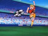 Richard scoring against U-13 Japan