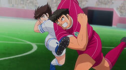 Power Tackle to block Tsubasa