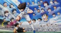 Supporting Tsubasa for the 4th goal