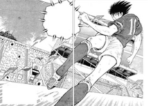 Tsubasa's version (AKA "Skywing Shot")