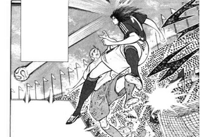 Wakashimazu lowering a high ball