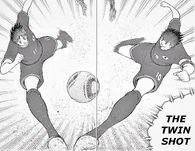 Tsubasa and Misaki - Twin Shot (Olympic Japan).jpg (374 KB) Japanese Golden Combi - Olympic Japan