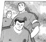 Blueno, Gonzales and Ivangel with with the uniform of Spain
