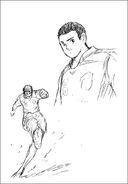 Sketch of #8 Mitsuo Ogasawara