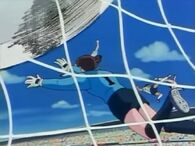 Galtoni beaten by Misaki's Jumping Volley