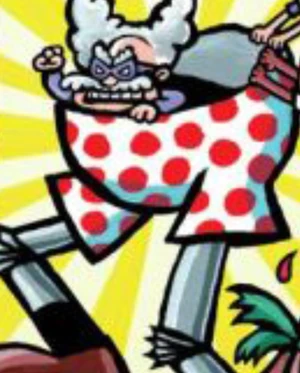 Slightly Younger Tiny Tippy in his Robo-Boxers on the cover of Book 10