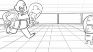 A storyboard for the episode