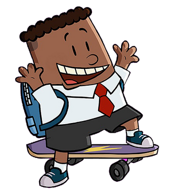 Check out this transparent Captain Underpants saluting PNG image