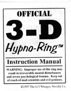 Page 1 of the manual for the 3-D Hypno-Ring replicas bundled with books in the early 2000's.