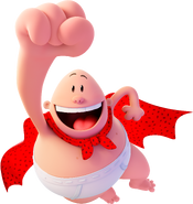 Captain Underpants as he appears in the movie.