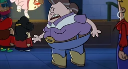 Bernice is confused where her basket went after Harold takes it from her.