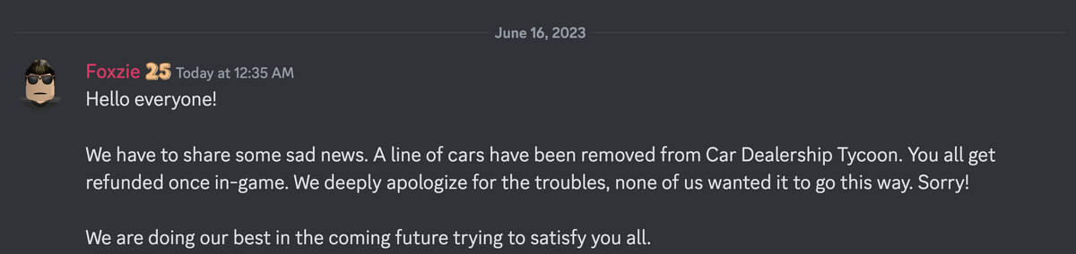 Velotoro Corach (2022), Car Dealership Tycoon Wiki