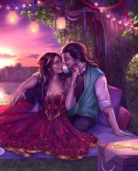 Scarlett&Julian.Caraval.jpg (145 KB) Scarlett and Julian by Micheline Ryckman