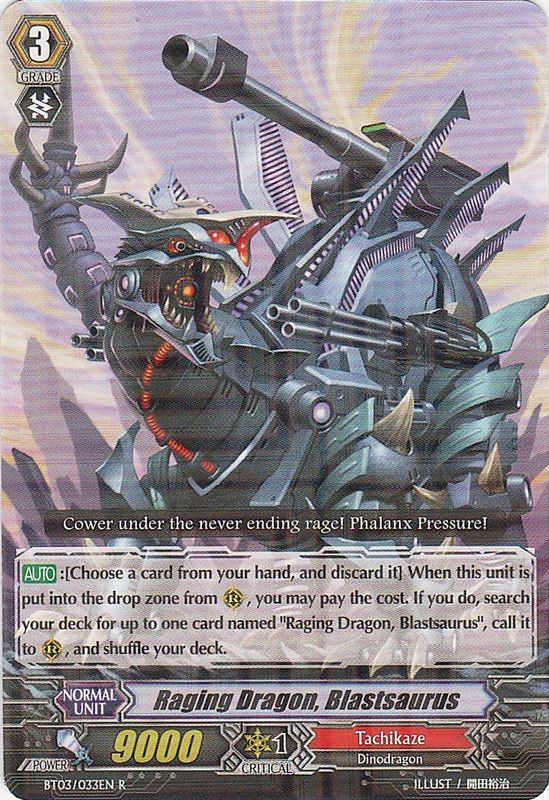 Raging Dragon, Blastsaurus | Cardfight!! Vanguard Wiki | Fandom