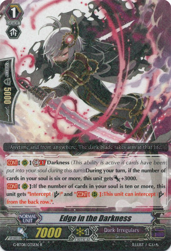 Edge in the Darkness | Cardfight!! Vanguard Wiki | Fandom