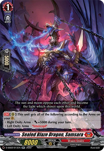 Sealed Blaze Dragon, Samsara | Cardfight!! Vanguard Wiki