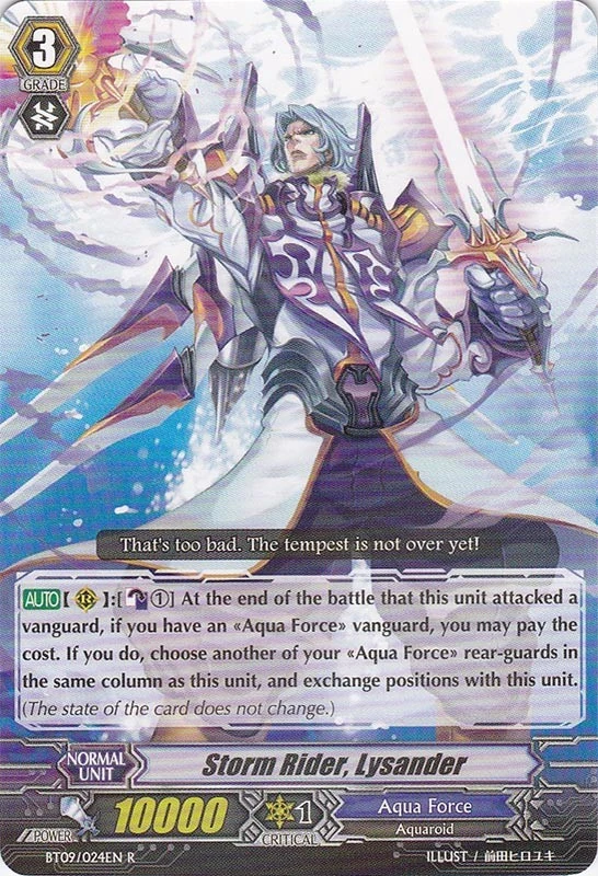Storm Rider, Lysander | Cardfight!! Vanguard Wiki | Fandom