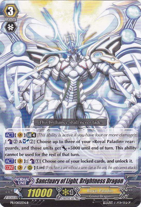 Sanctuary Of Light Brightness Dragon Cardfight Vanguard Wiki Fandom