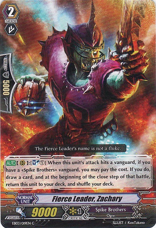 Fierce Leader, Zachary | Cardfight!! Vanguard Wiki | Fandom