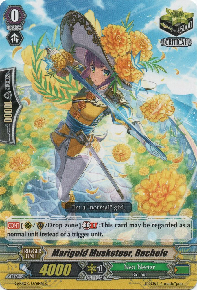 Marigold Musketeer Rachele Cardfight Vanguard Wiki Fandom