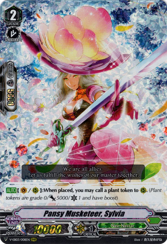 Pansy Musketeer, Sylvia (V Series) | Cardfight!! Vanguard Wiki