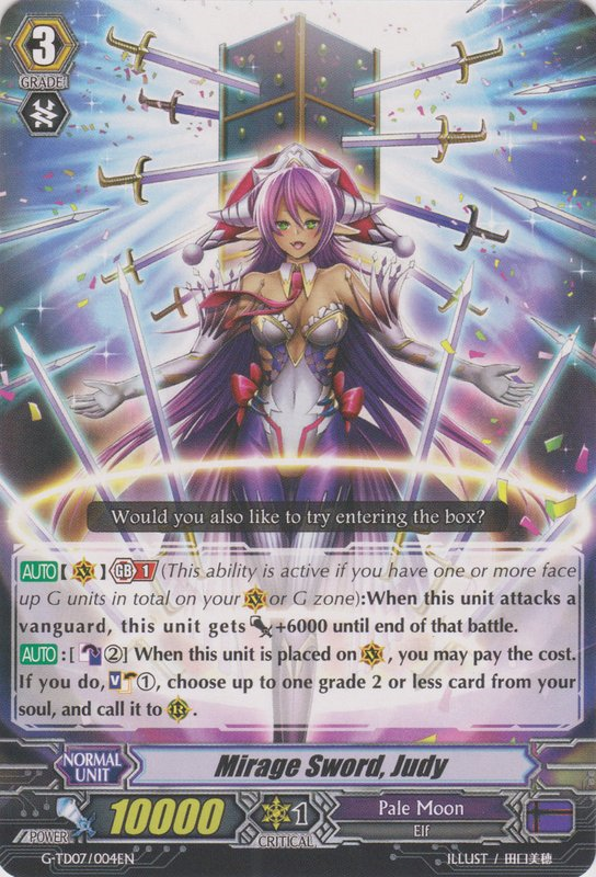 Mirage Sword, Judy | Cardfight!! Vanguard Wiki | Fandom
