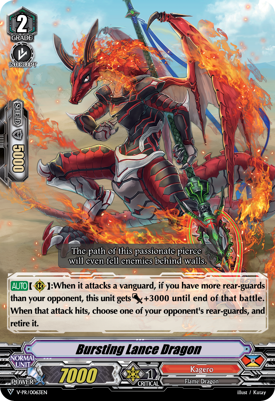Bursting Lance Dragon | Cardfight!! Vanguard Wiki | Fandom