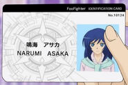 Asaka's identification card as Foo Fighter