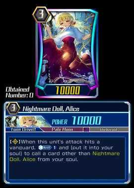 Nightmare Doll, Alice (ZERO) | Cardfight!! Vanguard Wiki | Fandom
