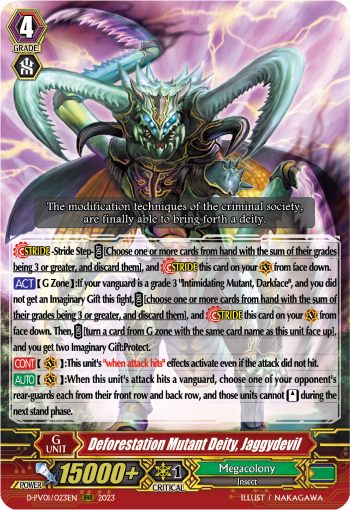 Deforestation Mutant Deity, Jaggydevil | Cardfight