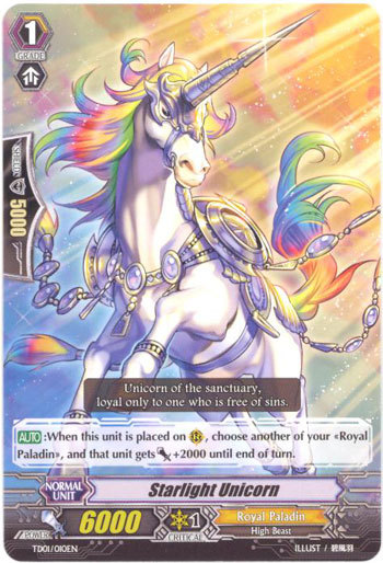 Starlight Unicorn, Cardfight!! Vanguard Wiki