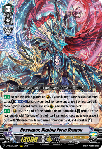Revenger, Raging Form Dragon (V Series) | Cardfight