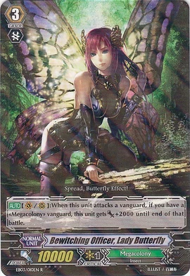 Bewitching Officer, Lady Butterfly | Cardfight!! Vanguard Wiki