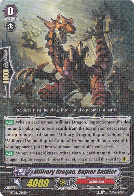 Military Dragon, Raptor Soldier | Cardfight!! Vanguard Wiki Military Dragon, Raptor Soldier | Cardfight!! Vanguard Wiki
