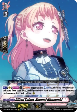 Gifted Talent, Nanami Hiromachi | Cardfight!! Vanguard Wiki | Fandom