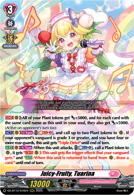 ヴァンガード　Juicy-Fruity チュア・リーナ　SEC Juicy-Fruity, Tuarina | Cardfight!! Vanguard Wiki | Fandom