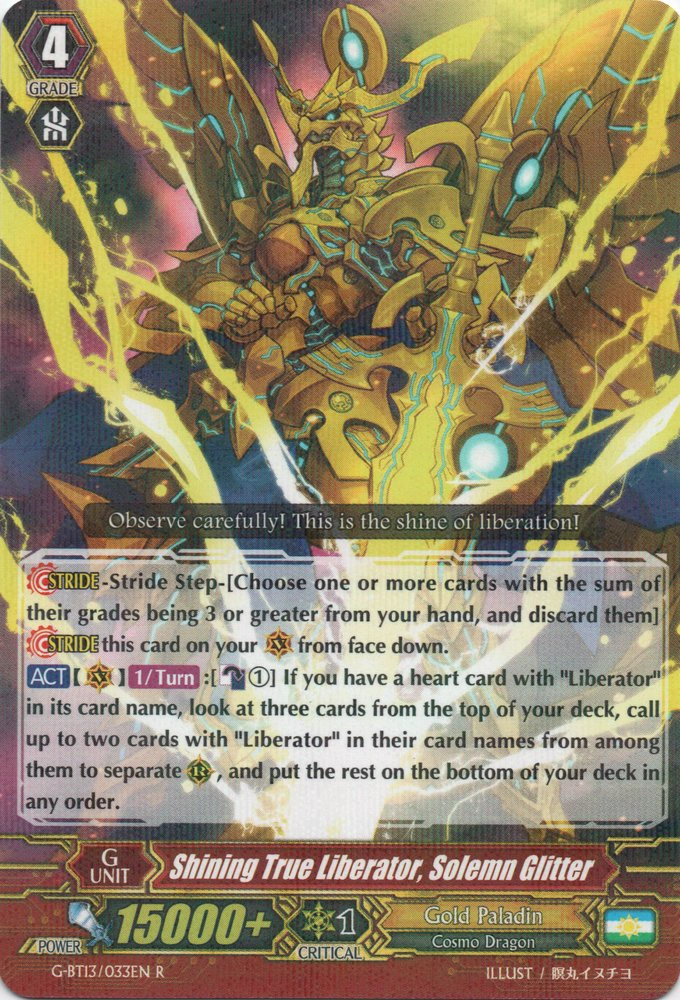 Shining True Liberator, Solemn Glitter | Cardfight