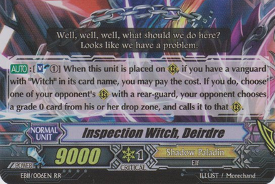 Black Snake Witch, Chicory | Cardfight!! Vanguard Wiki | Fandom