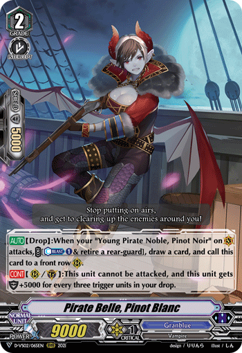 Pirate Belle Pinot Blanc V Series Cardfight Vanguard Wiki