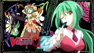 Tokoha as Ranunculus of Searing Heart, Ahsha and Bewitching Officer, Lady Butterfly in Cardfight!! Vanguard G: Z