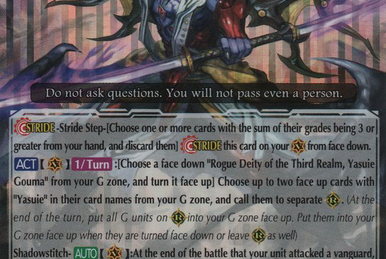 Stealth Rogue of Revelation, Yasuie, Cardfight!! Vanguard Wiki