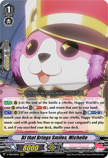 DJ that Brings Smiles, Michelle | Cardfight!! Vanguard Wiki | Fandom